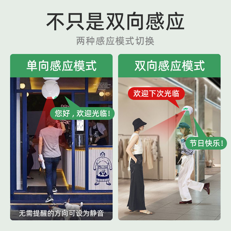 ドアベルは、双方向の迎賓センサー赤外線店舗のスーパーの入り口に音声でドアのヒントを伝えることを歓迎します|undefined