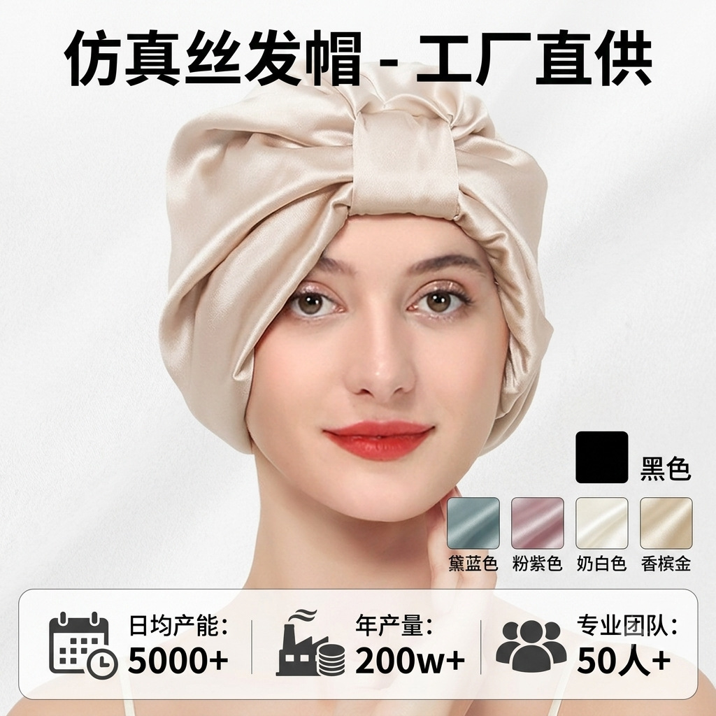 Silk shower cap