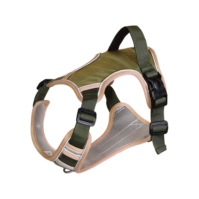 Explosión transfronteriza, pecho y espalda de perro, anti-liberación, correa para el pecho de perro mediano y grande, correa reflectante a prueba de explosiones, cuerda de tracción reflectante al por mayor