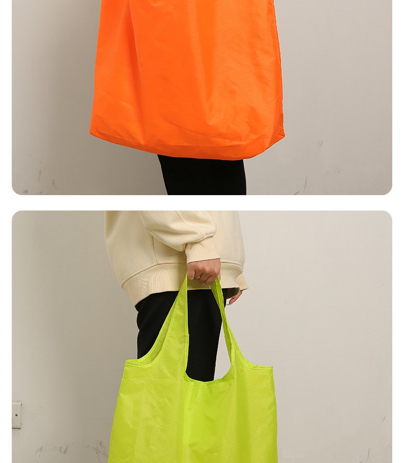 Fashion Solid Color Oxford Cloth Household Shopping Bag display picture 2