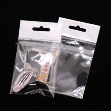 倒开口卡头袋白色珠光膜飞机孔吊卡饰品塑料袋定制上开口渔具袋