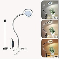 USB magnifying glass eye protection reading newspaper office beauty beauty eyebrow nail light folding desktop desk lamp