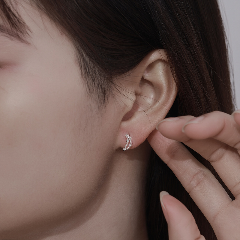 6g Weight Earrings Event & Party Supplies Rhinestones Inlay Material Ear Studs Classification 1 Pair Quantity Holiday Occasion 925 Sterling Silver Material Constellation Pattern Women'S Gender Fashion Style 1 Pair 925 Sterling Silver Rhinestones Constellation Ear Studs 5