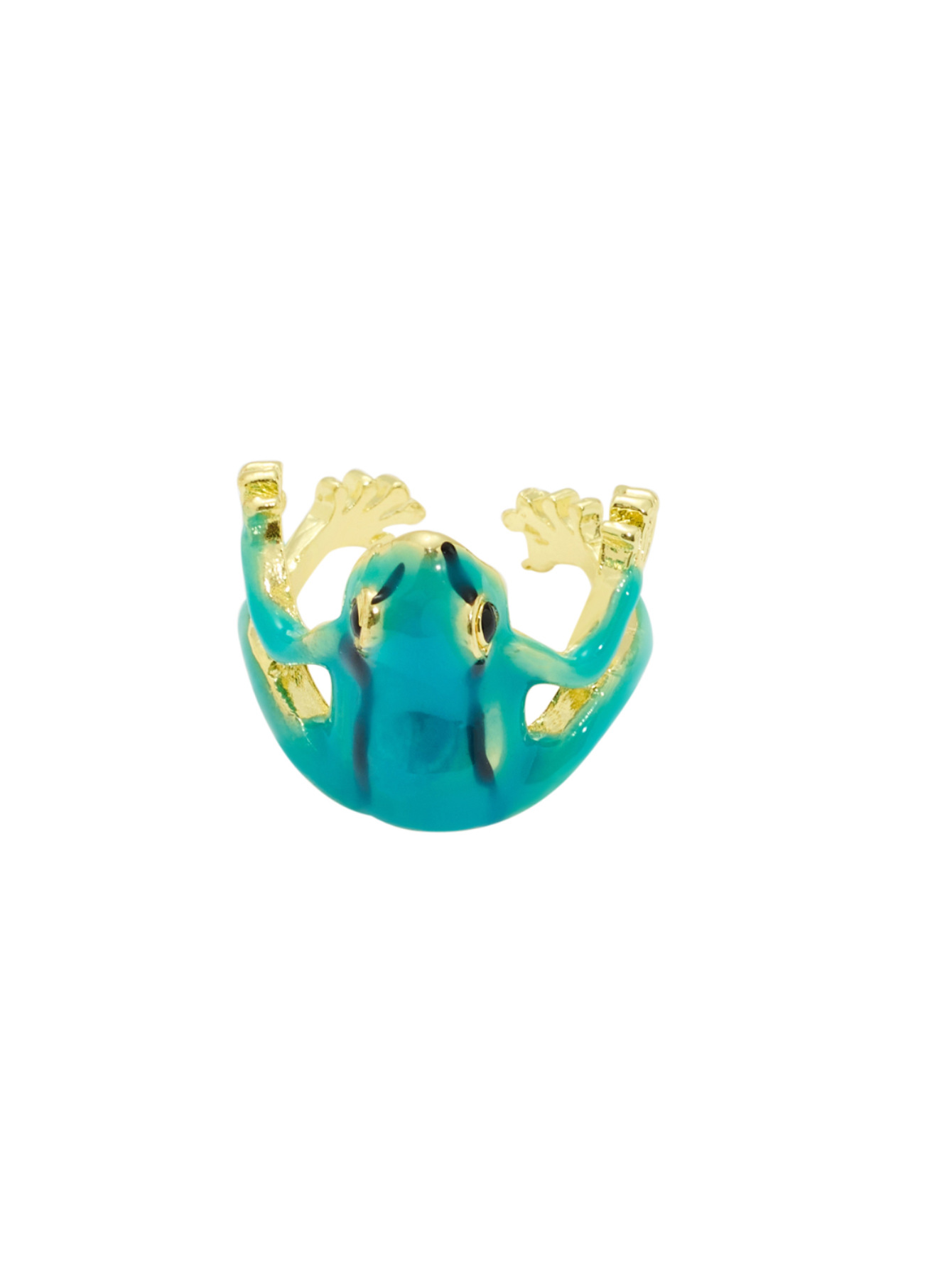 1 Piece Quantity Holiday, Party Occasion 1 Piece Streetwear Frog Zinc Alloy Plating Unisex Open Rings