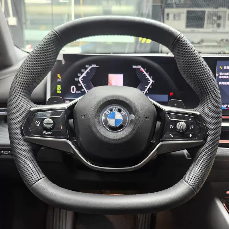 Сиденье/руль? Текст: Suitable for 24 BMW 5 Series 525Li steering wheel cover genuine leather handle cover hand sewing special full-inclusive interior modification