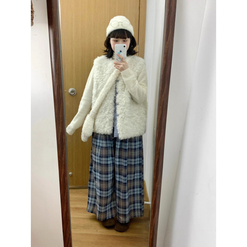 羊羔毛马甲女皮毛一体2025秋冬新款洋气外穿百搭加厚马夹网红外套|undefined