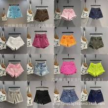 Women's jeans shorts wholesale夏季新款牛仔短裤女a字超短热裤