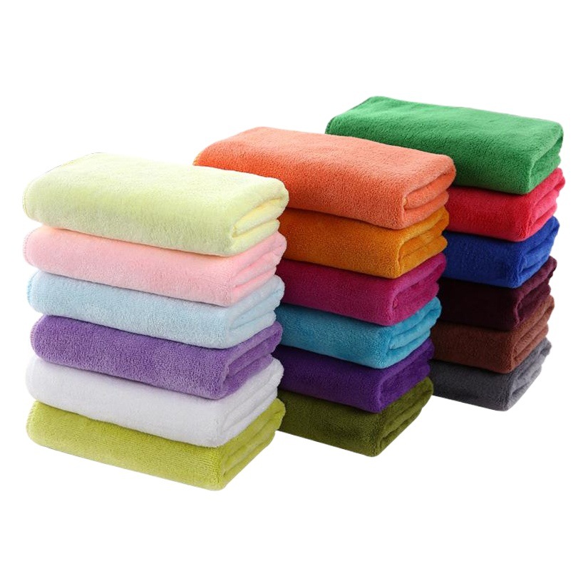 Microfiber Towel Car Wash Towel Car Wipe Towel 35*75 Beauty Salon Quick-Dry Thickened Hair Drying Towel Wholesale