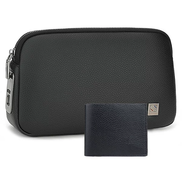 Black hand loop bag, wallet