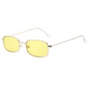 Metal retro fashionable sunglasses suitable for men and women, square trend glasses, Korean style, internet celebrity