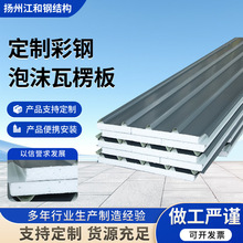 泡沫夹芯瓦楞板厂房屋顶隔热保温瓦建筑钢结构墙面专用阻燃泡沫瓦