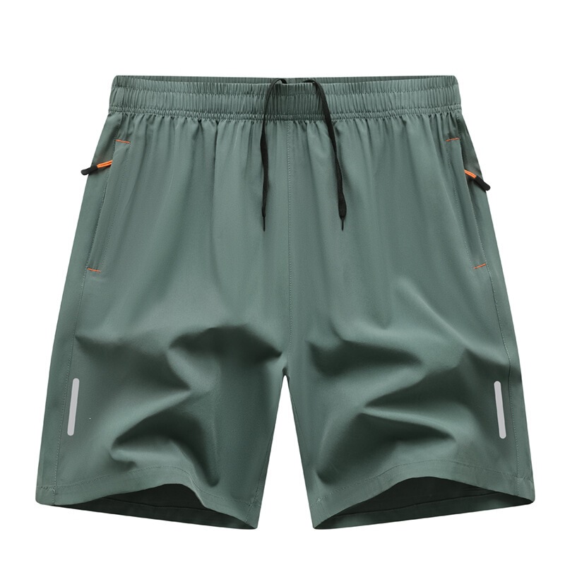 European Size Amazon Cross-Border Wholesale Aliexpress Casual Reflective Stripe Zipper Pocket Running Summer Straight Shorts