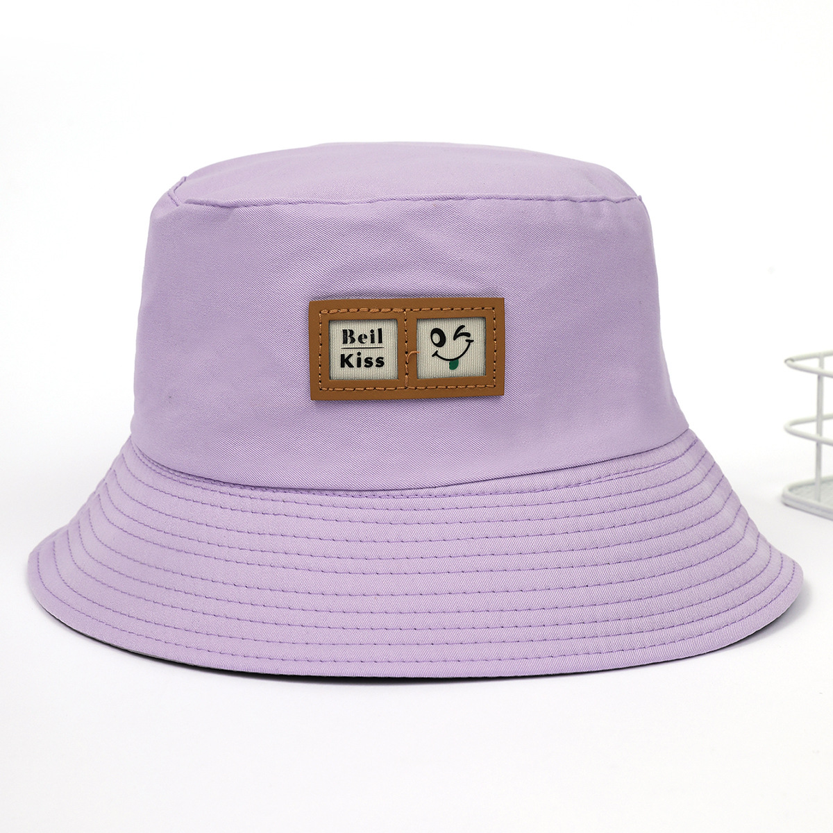 Nuevo amor cara sonriente sombrero de pescador de doble cara sombrero femenino de verano carta de protección solar sombrero de cuenca estudiante masculino todo partido sol