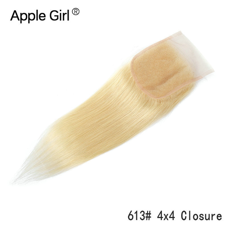 # 613 4X4 Closure 13X4 Frontal Human Hair Front Lace Human Hair Wig Hair Block