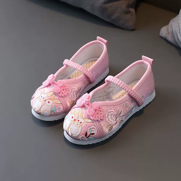 Pastoral Little Double Rabbit T-03 Pink