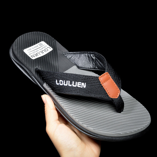 Slippers for men new casual trendy beach flip-flops non-slip soft sole wear-resistant summer outer wear men's flip-flops