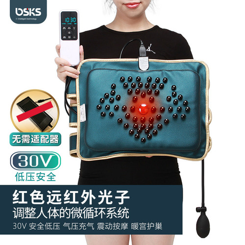 Heated ems belt abdominal massager microcurrent massage belt fat loss slimming moonlight treasure box sweat shaping