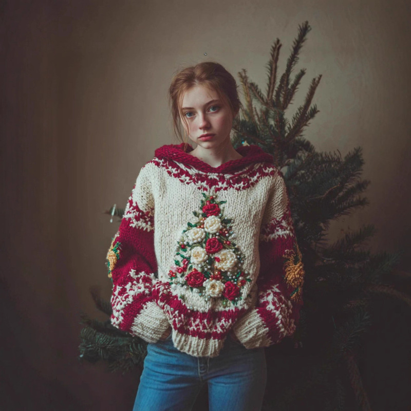 2025 Popular Christmas and Halloween Hooded Long-Sleeved Sweater Autumn and Winter Women's Japanese Sweatshirt Cloth Digital Printing