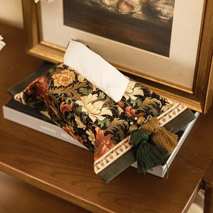 Retro Tissue Box, High-End, Accessible Luxury, Home Living Room, High-Looking Tissue Paper, Fabric Tissue Bag, Napkin Storage Box