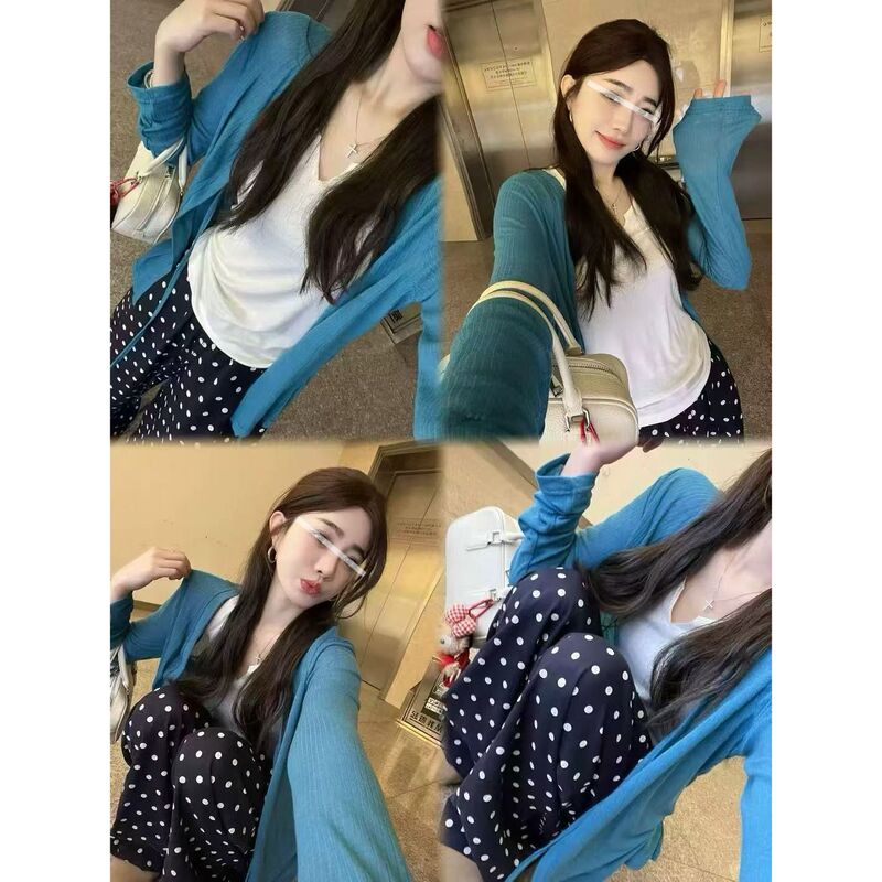 530 Simple Vest Cardigan Polka Dot Pants Three-Piece Set, Length 65, Pants 98 - Only for Distributors, No Returns or Exchanges 530 Simple Vest Cardigan Polka Dot Pants Three-Piece Set, Length 65, Pants 98 - Only for Distributors, No Returns or Exchanges