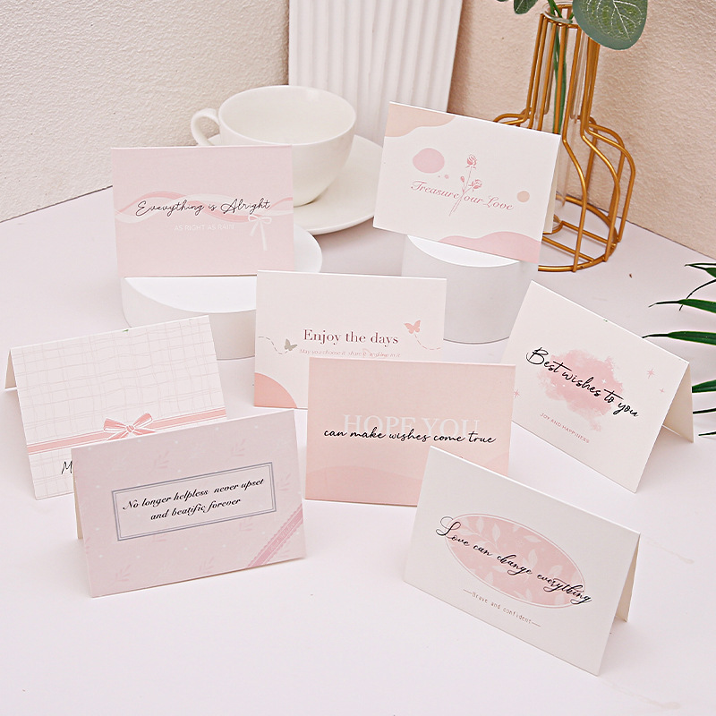 Mid-Autumn Festival Cross-Border English Blessing Thank You Small Card Postcard Printable Beautiful Creative Gift Ins