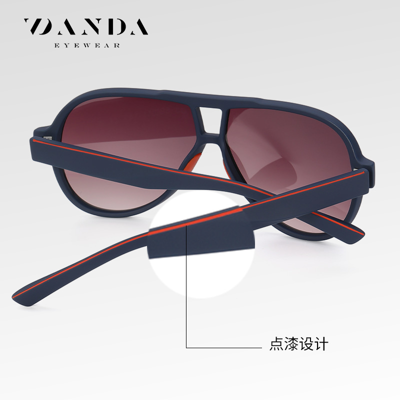 Gafas de sol de venta caliente de comercio exterior transfronterizo S11110 Tendencia de la moda europea y americana Gafas de sol polarizadas de tiro callejero TR Gafas de sol pintadas