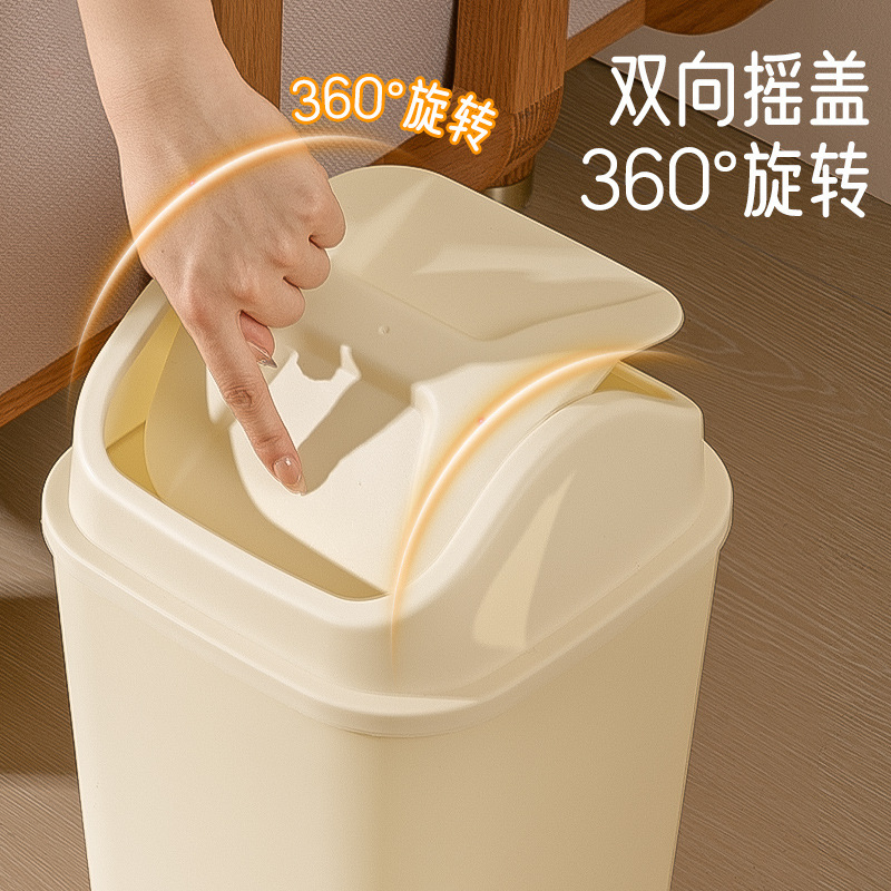 蓋付きゴミ箱、家庭用キッチン、バスルーム、リビングルーム、蓋付き高級大型大容量圧力リングゴミ箱|undefined