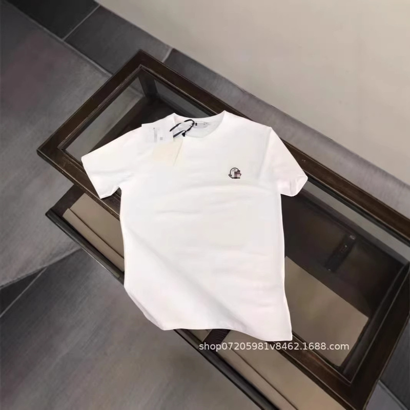 Cross-Border Summer New Style T-Shirt for Men and Women, Trendy Brand, Simple Embroidery, Pure Cotton Casual Short-Sleeve Tee Cross-Border Summer New Style T-Shirt for Men and Women, Trendy Brand, Simple Embroidery, Pure Cotton Casual Short-Sleeve Tee