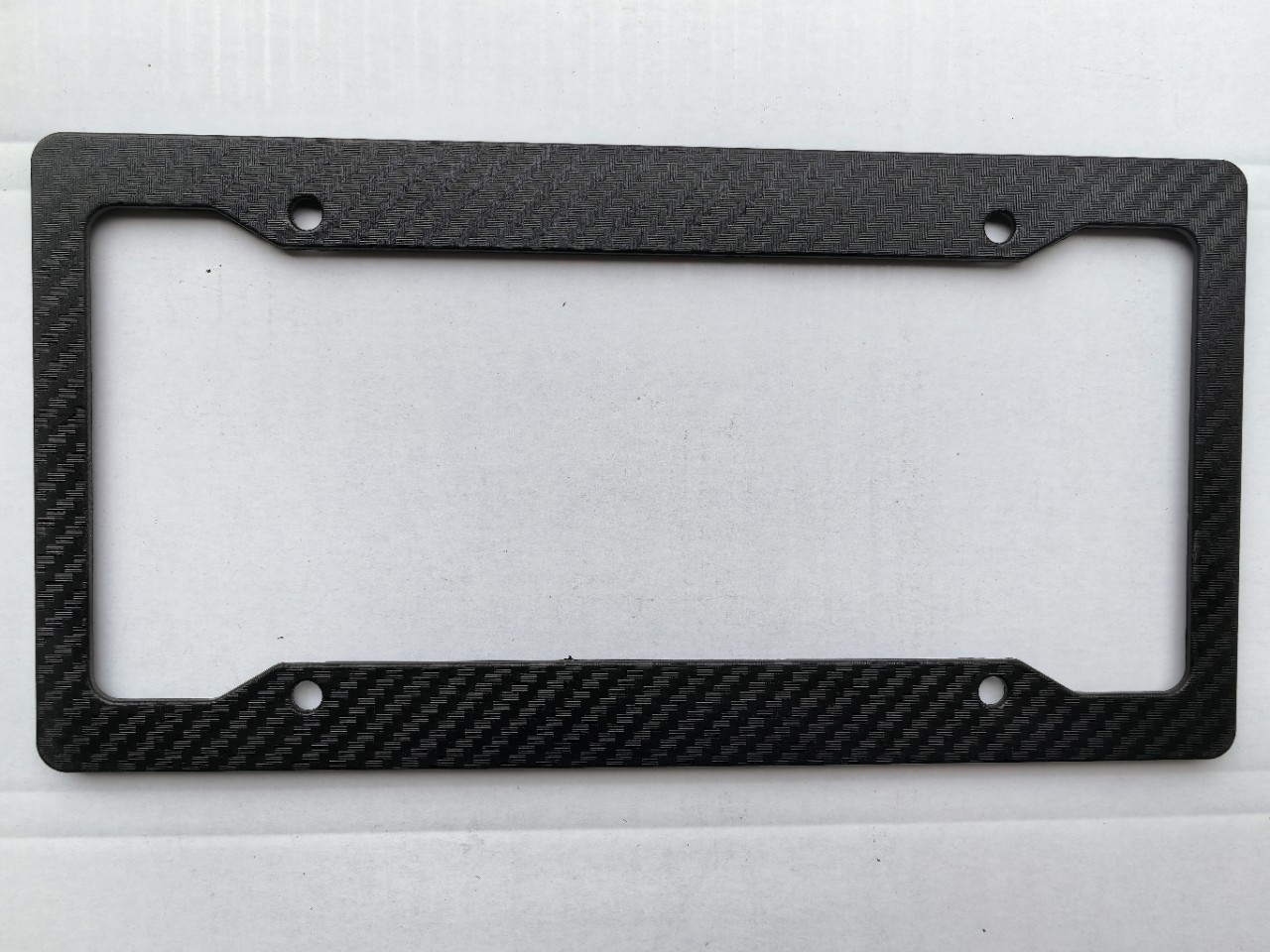 Cross-Border Factory Direct Sales Amazon Us Standard License Plate Frame Plastic Abs Carbon Fiber Pattern License Plate Holder License Plate Frame Cross-Border