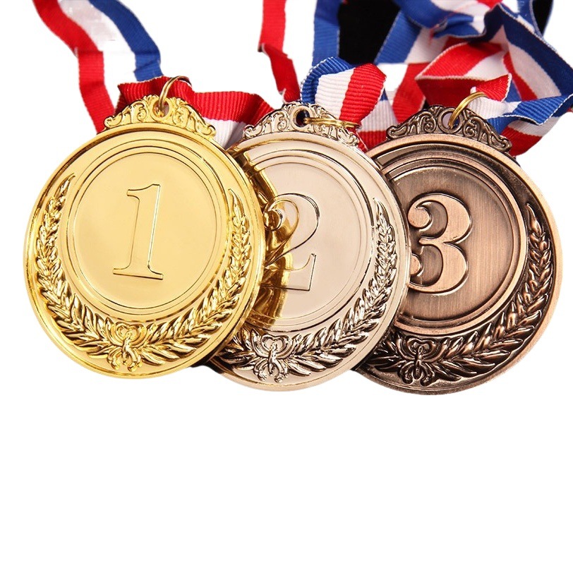 Medalla conmemorativa digital personalizada y creativa con diseño de espiga de trigo, para deportes y uso general, tipo placa.