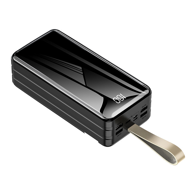 powerbank充电宝大容量50000毫安快充自带线批发移动电源一件代发|undefined