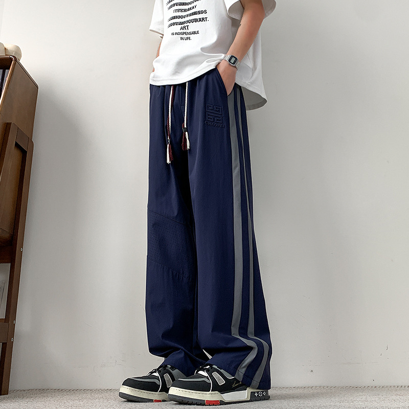 50 Straight Navy Blue [Ice Silk Thin Style]