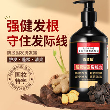 南京同仁堂防脱洗发水生姜王发际线后移掉发蓬松柔顺何首乌洗发露