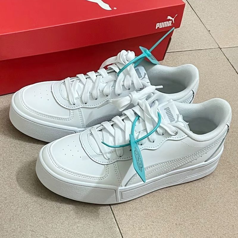 Pure original nuevo PM arroz blanco hombre y mujer pareja casual zapatos blancos SKYE deportivo multifuncional anti-deslizante zapatos de patineta de altura
