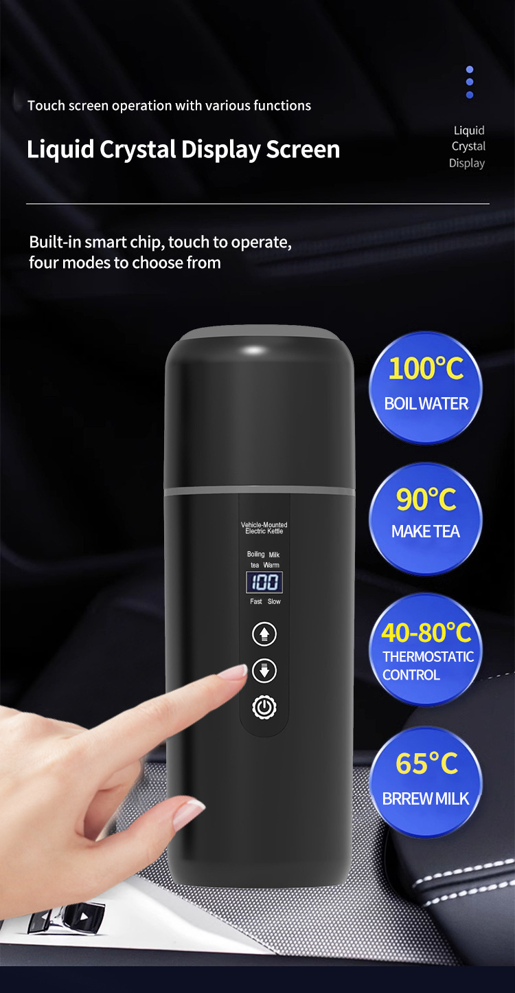 2024 Car Water Boiling Cup 12V24V Universal Water Kettle Heating and Insulation Electric Cup Water Heater Car Water Kettle