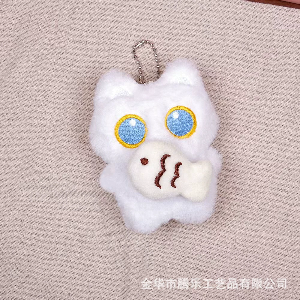 Cute plush pendant, doll, keychain, big eyes