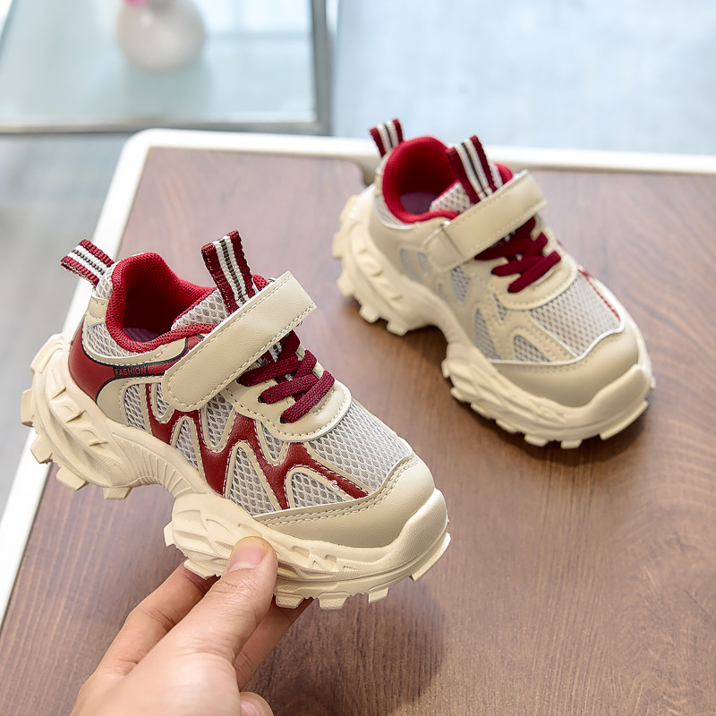 2026 primavera zapatos deportivos para niños, zapatos de corrida para niñas, zapatos respirables para niños, zapatos antideslizantes, zapatos para padres, stock transfronterizo