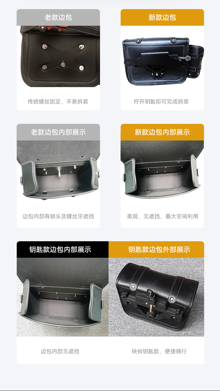 Suitable for Haojue TR300 motorcycle anti-fall bumper protection bar shelf tail rack leather side bag modification