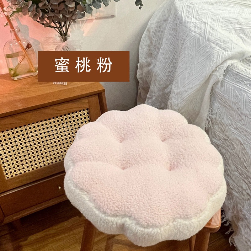 Biscuit invierno ins Red macaron engrosada cojín antideslizante sofá dormitorio Oficina Butt pad gratis