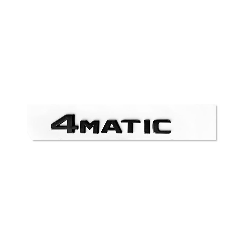 Suitable for Mercedes-Benz 4Matic Emblem Four-Wheel Drive Vehicle Tail Emblem New C-Class E-Class S-Class Gla Glk Four-Wheel Drive Vehicle Sticker Electroplating