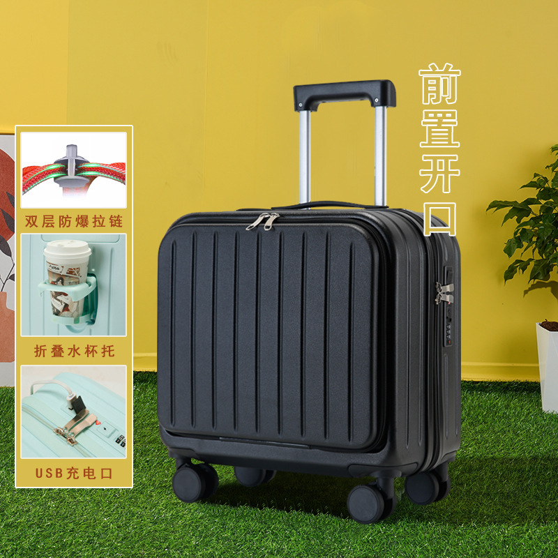 Midnight black front opening