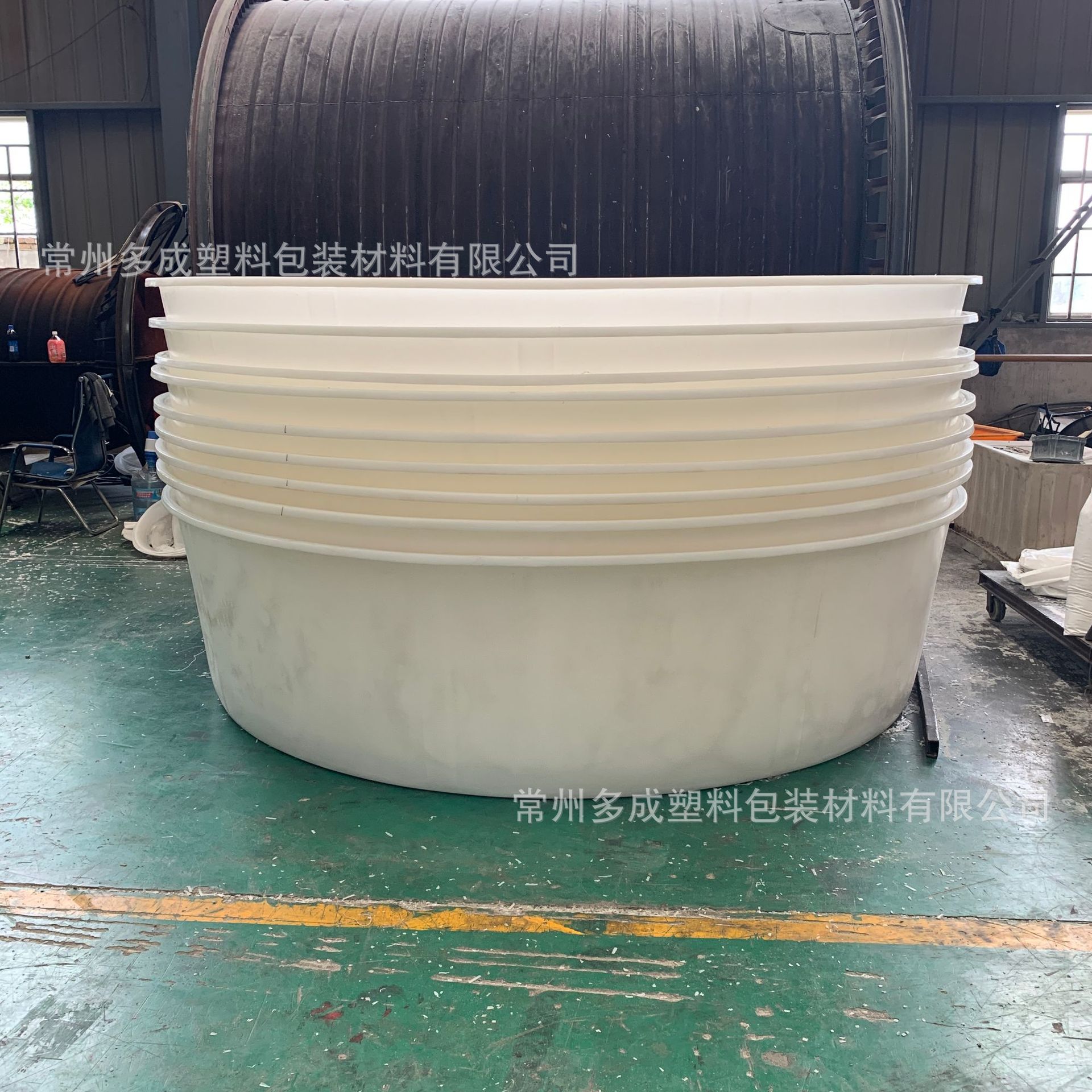 6500l塑料养鱼池大型牛筋圆桶敞口pe酸洗池户外养殖桶水产蓄水桶