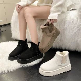 Ankle boots keep warm, plus sizes, city style, lightweight 36–44