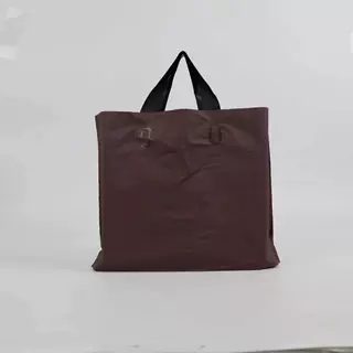 清仓尾货咖啡色加厚塑料手提袋服装店礼品袋大容量防水打包袋批发