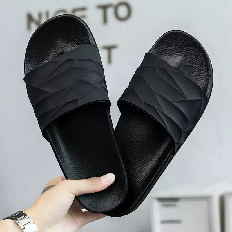 工厂直销外贸简约凉拖鞋 夏季居家加厚潮拖 时尚沙滩拖鞋厂家批发