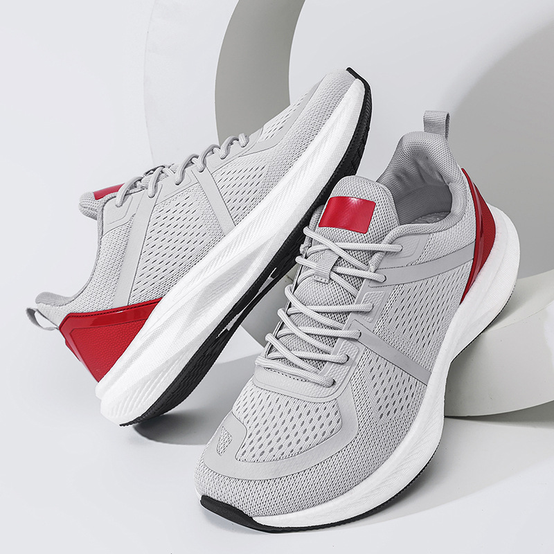 Nuevos zapatos de cabeza ancha para hombres de verano transpirables para correr ocio zapatos deportivos de cabeza grande para aumentar la altura de los pies anchos