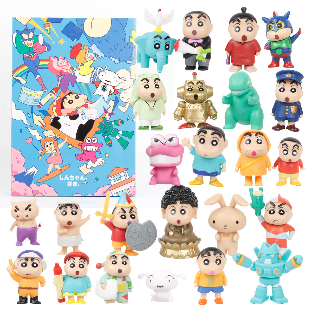 Набор игрушек-дыроколов Crayon Shin-chan, 24 шт. – в коробке