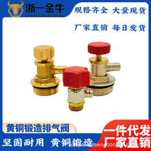 地暖分水器放水阀暖气片排气阀黄铜阀体堵头抗氧化耐腐蚀