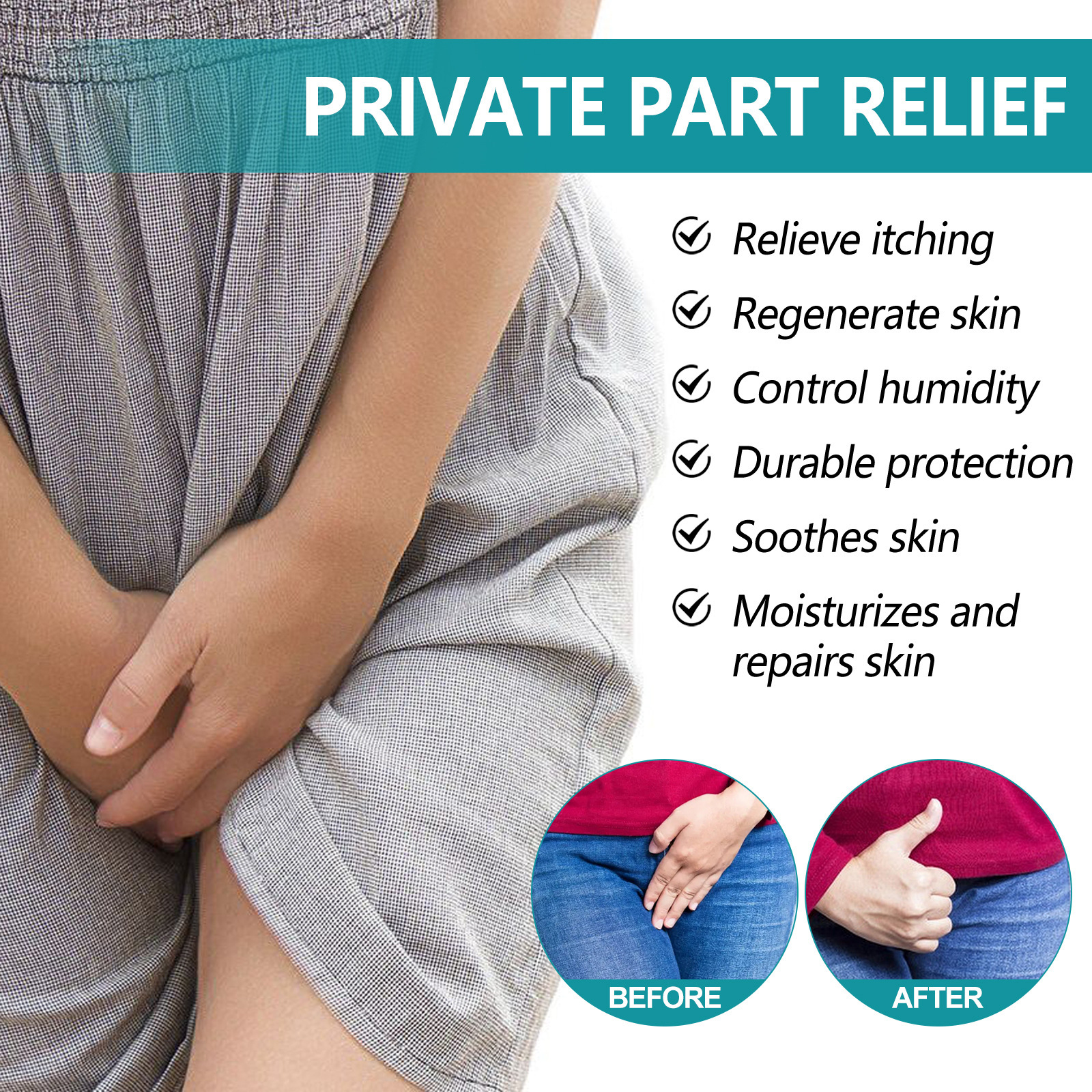 EELHOE Női Bőrápoló Spray a viszketés és kellemetlen érzés enyhítésére, a testszag megszüntetésére és a női bőr gyengéd ápolására_voghion.com