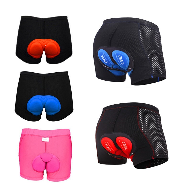 Cycling Underwear, Bicycle Shorts, Mountain Bike Silicone Sponge Thickened Breathable Shorts, Men's and Women's Cycling Gear, Shock Absorption